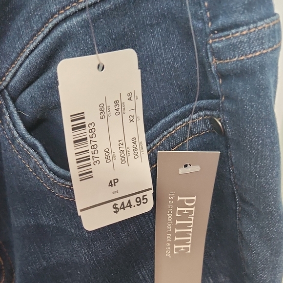 Dark Blue Denim Capris - Picture 2 of 3